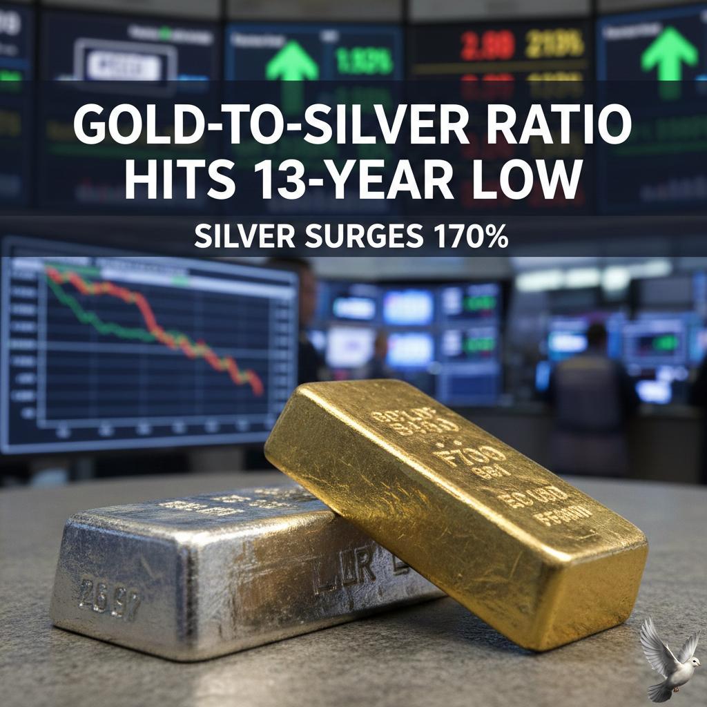 Gold-to-Silver Ratio Hits 13-Year Low as Silver Surges 170%