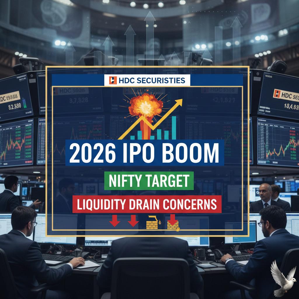 2026 IPO Boom, Nifty Target, and Liquidity Drain Concerns from HDFC Securities