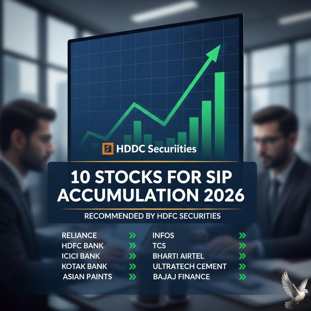 HDFC Securities Recommends 10 Stocks for SIP Accumulation in 2026