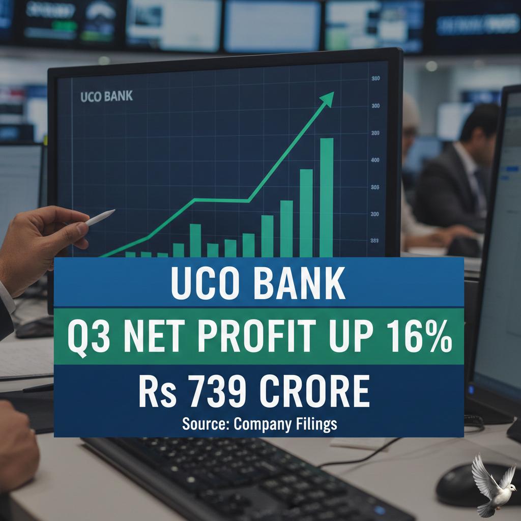 UCO Bank Q3 Net Profit Up 16% to Rs 739 Crore