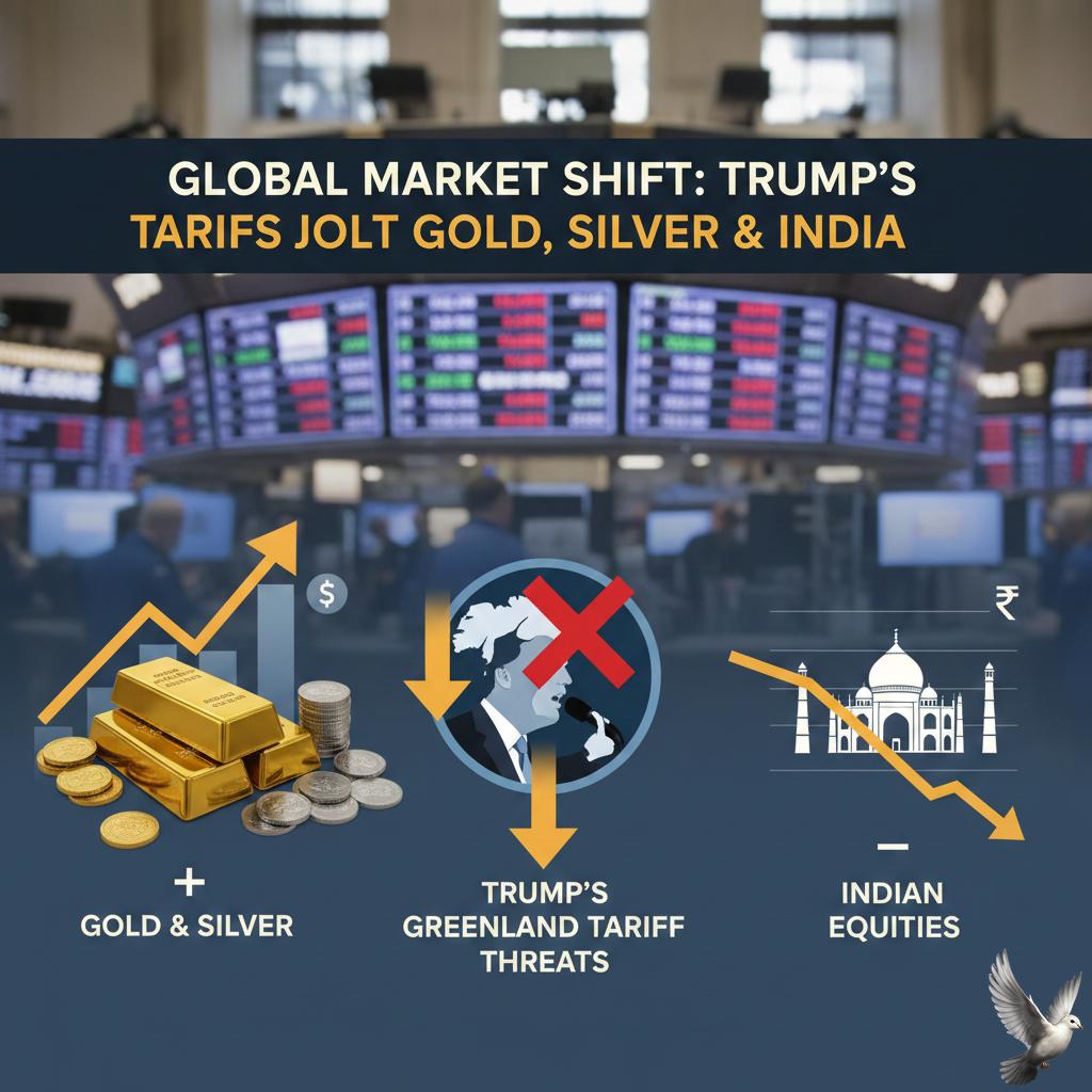 Impact of Trump's Greenland Tariff Threats on Gold, Silver, and Indian Equities