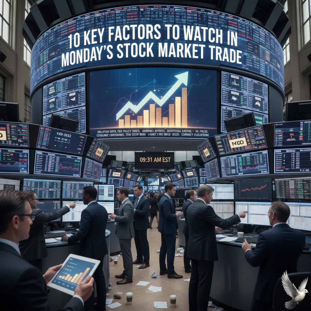 10 Key Factors to Watch in Monday's Stock Market Trade