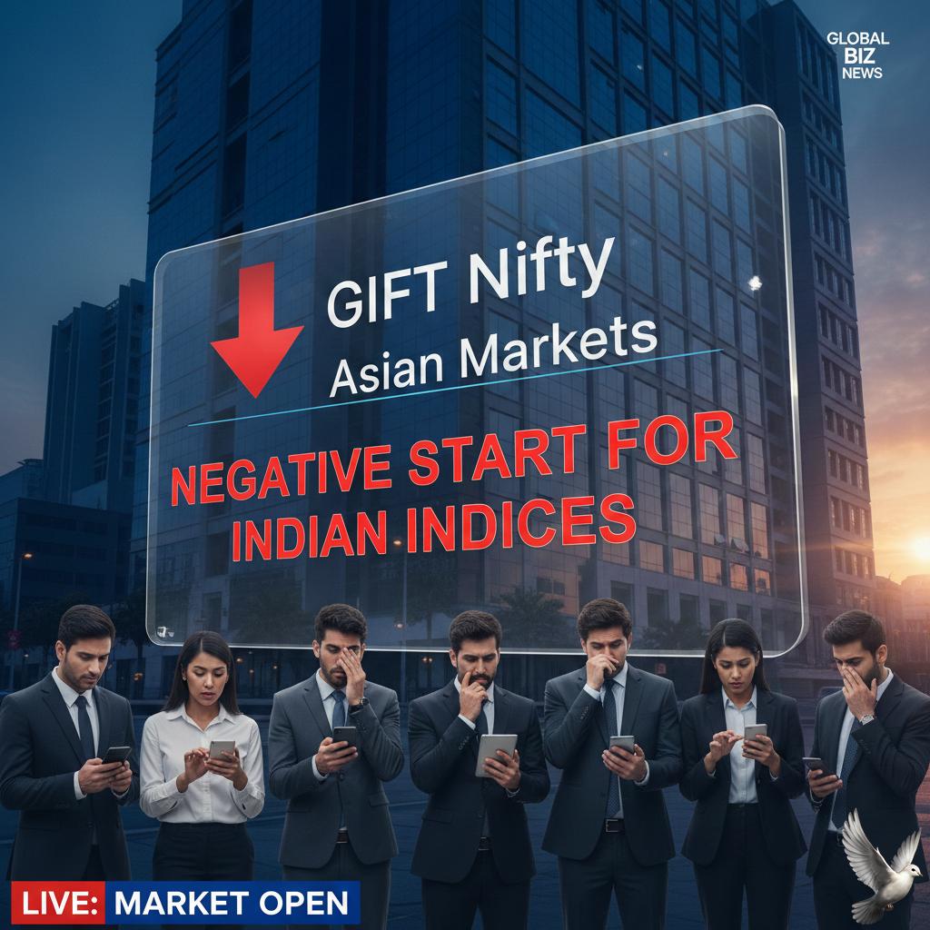 GIFT Nifty and Asian Markets Signal Negative Start for Indian Indices