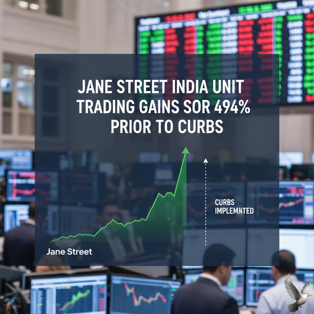 Jane Street India Unit Trading Gains Soar 494% Prior to Curbs