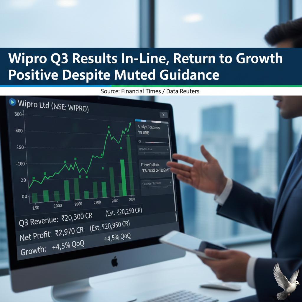 Wipro Q3 Results In-Line, Return to Growth Positive Despite Muted Guidance