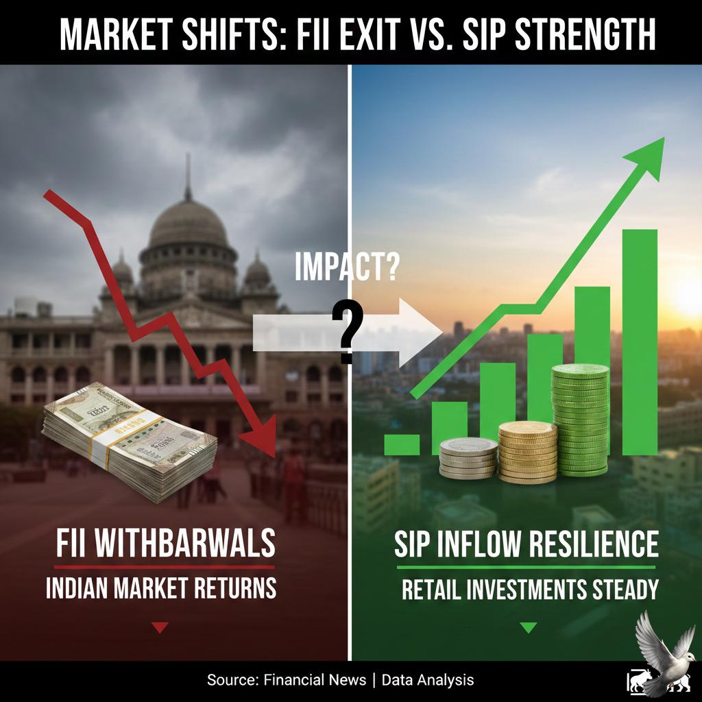 Impact of FII Withdrawals on Indian Market Returns and SIP Inflow Resilience