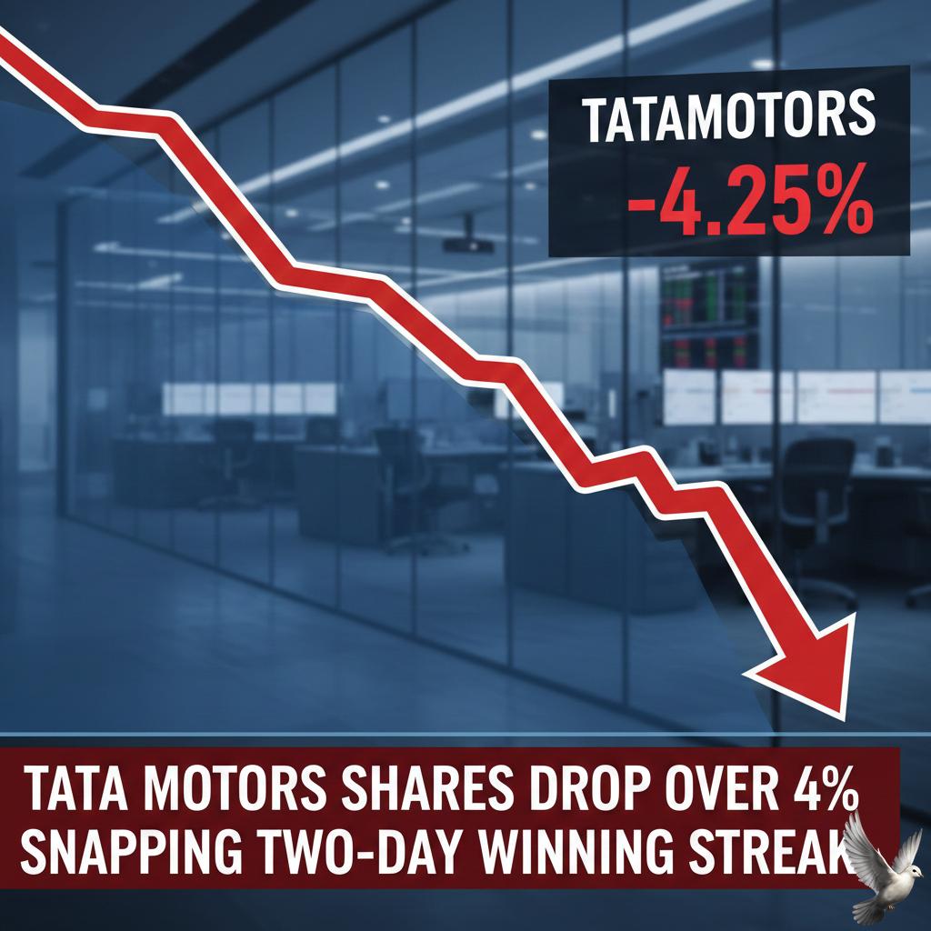 Tata Motors Shares Drop Over 4%, Snapping Two-Day Winning Streak