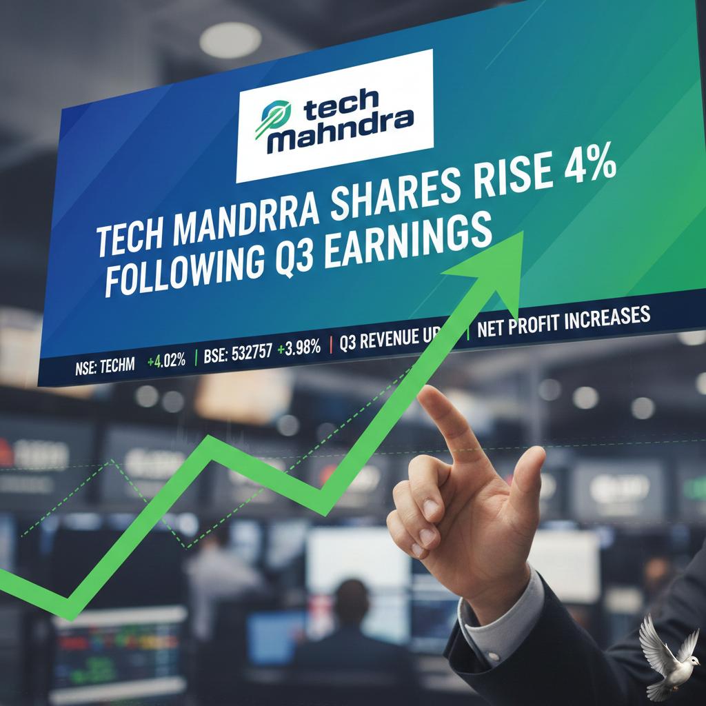 Tech Mahindra Shares Rise 4% Following Q3 Earnings
