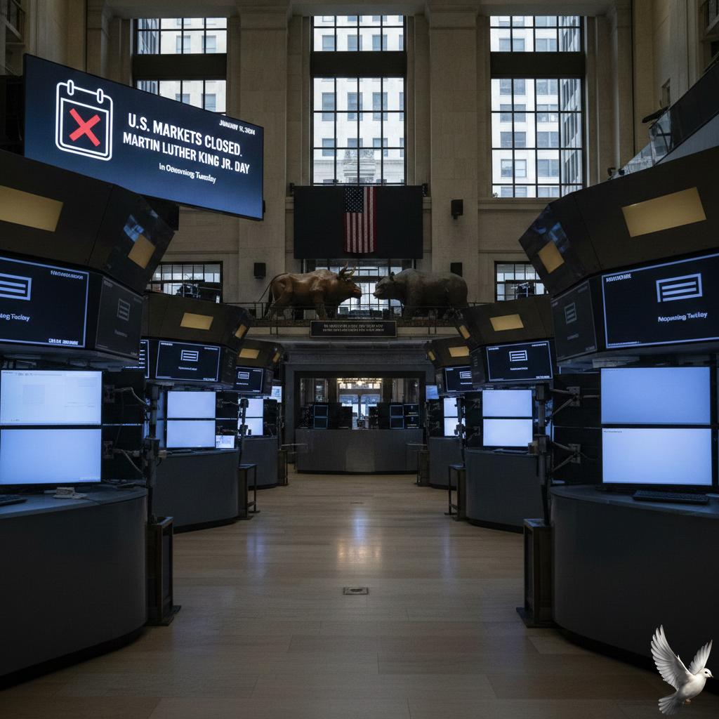 U.S. Markets Closed for Martin Luther King Jr. Day