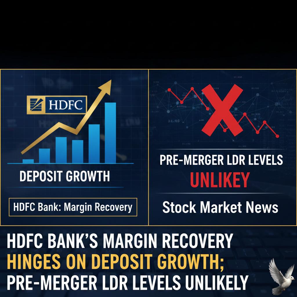 HDFC Bank's Margin Recovery Hinges on Deposit Growth; Pre-Merger LDR Levels Unlikely