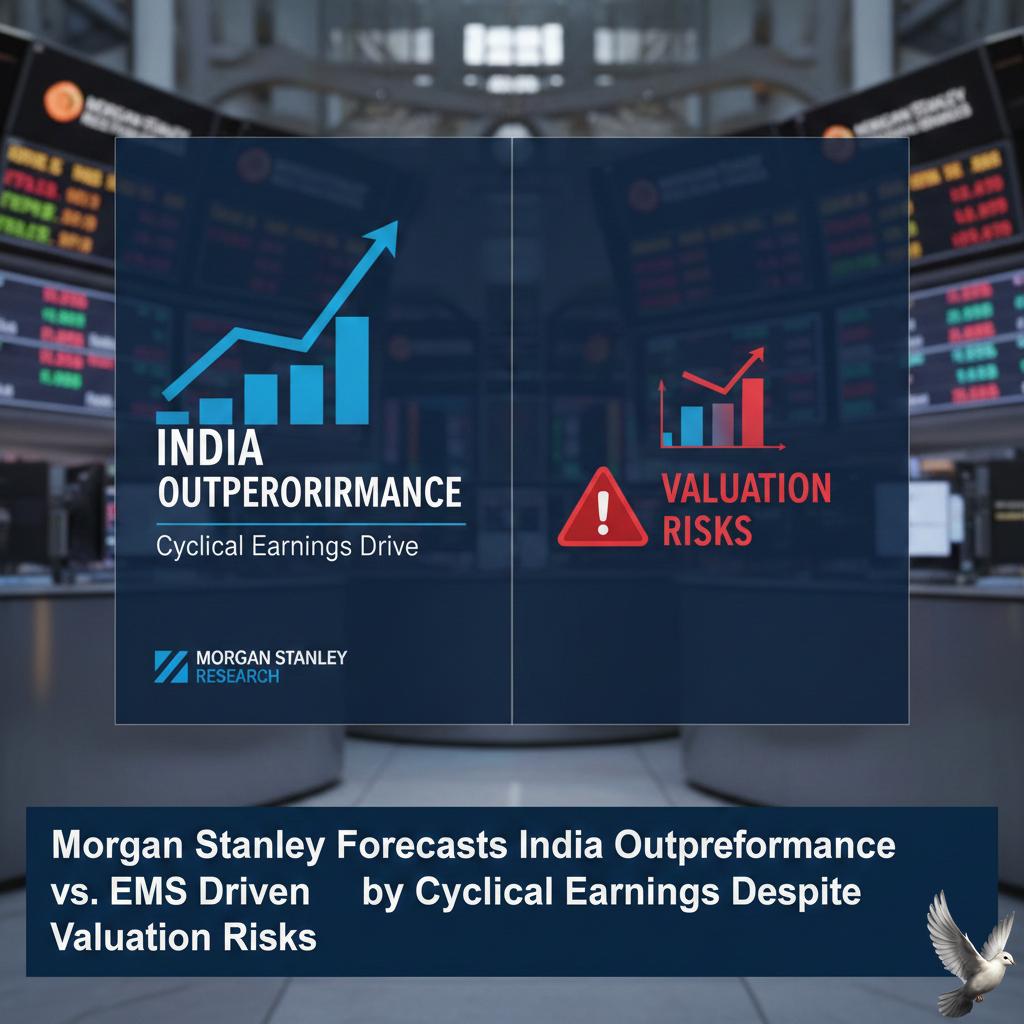 Morgan Stanley Forecasts India Outperformance vs. EMs Driven by Cyclical Earnings Despite Valuation Risks