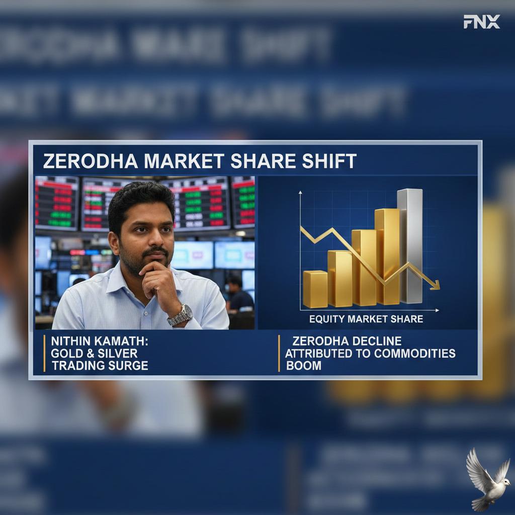 Nithin Kamath Attributes Zerodha Market Share Decline to Surge in Gold and Silver Trading