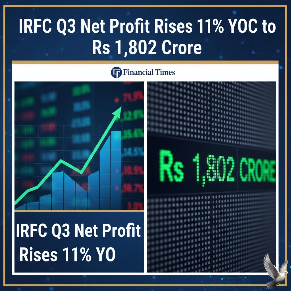 IRFC Q3 Net Profit Rises 11% YoY to Rs 1,802 Crore