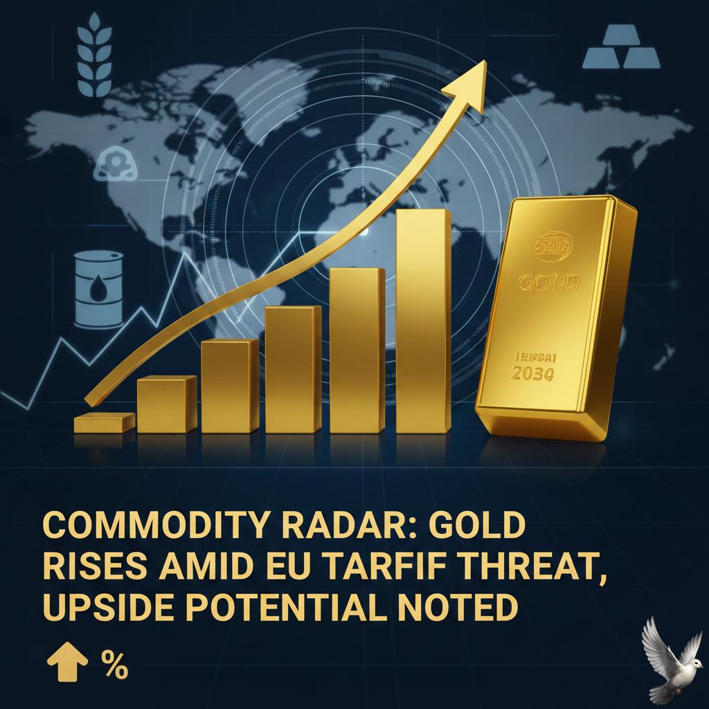 Commodity Radar: Gold Rises Amid EU Tariff Threat, Upside Potential Noted