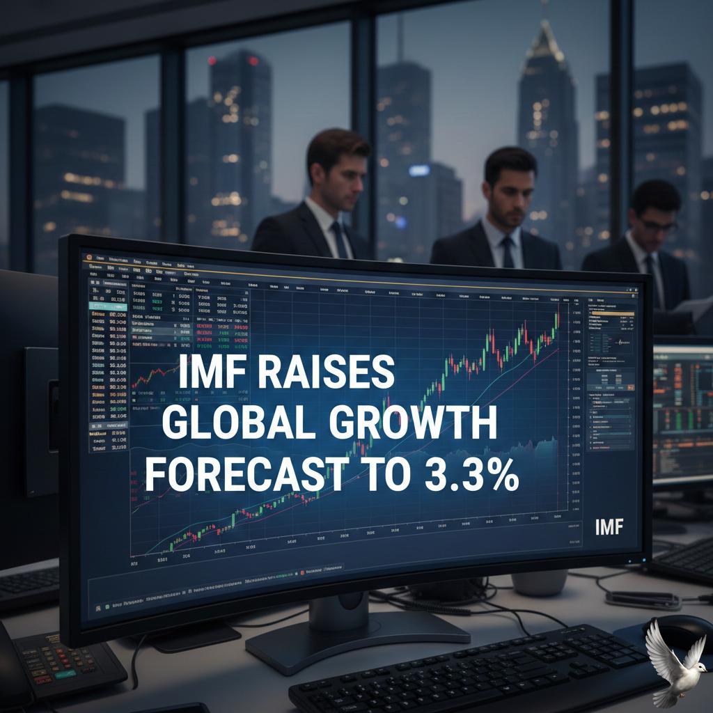 IMF Raises Global Growth Forecast to 3.3%