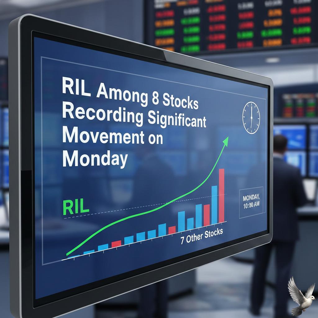RIL Among 8 Stocks Recording Significant Movement on Monday