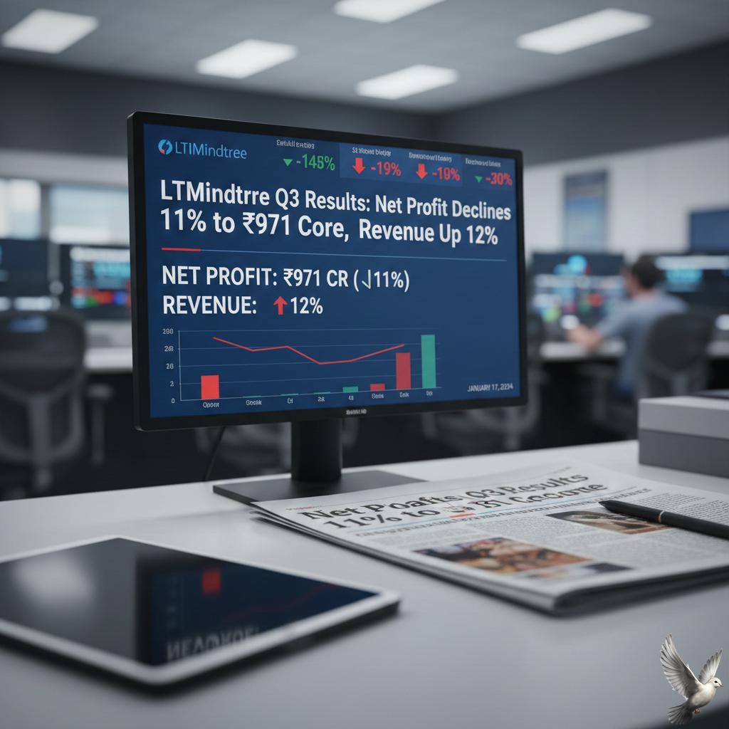 LTIMindtree Q3 Results: Net Profit Declines 11% to ₹971 Crore, Revenue Up 12%