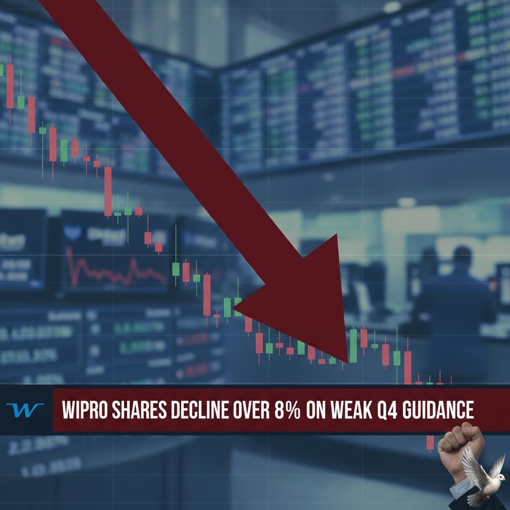 Wipro Shares Decline Over 8% on Weak Q4 Guidance