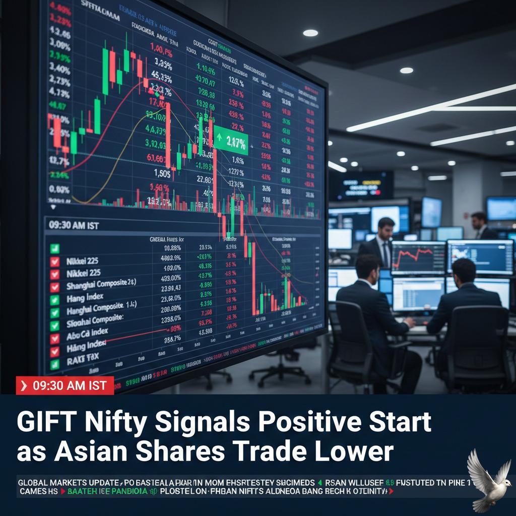 GIFT Nifty Signals Positive Start as Asian Shares Trade Lower