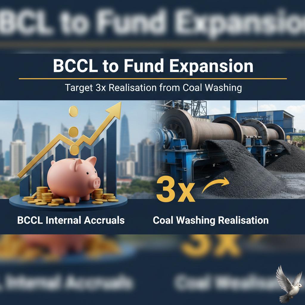 BCCL to Fund Expansion via Internal Accruals and Target 3x Realisation from Coal Washing