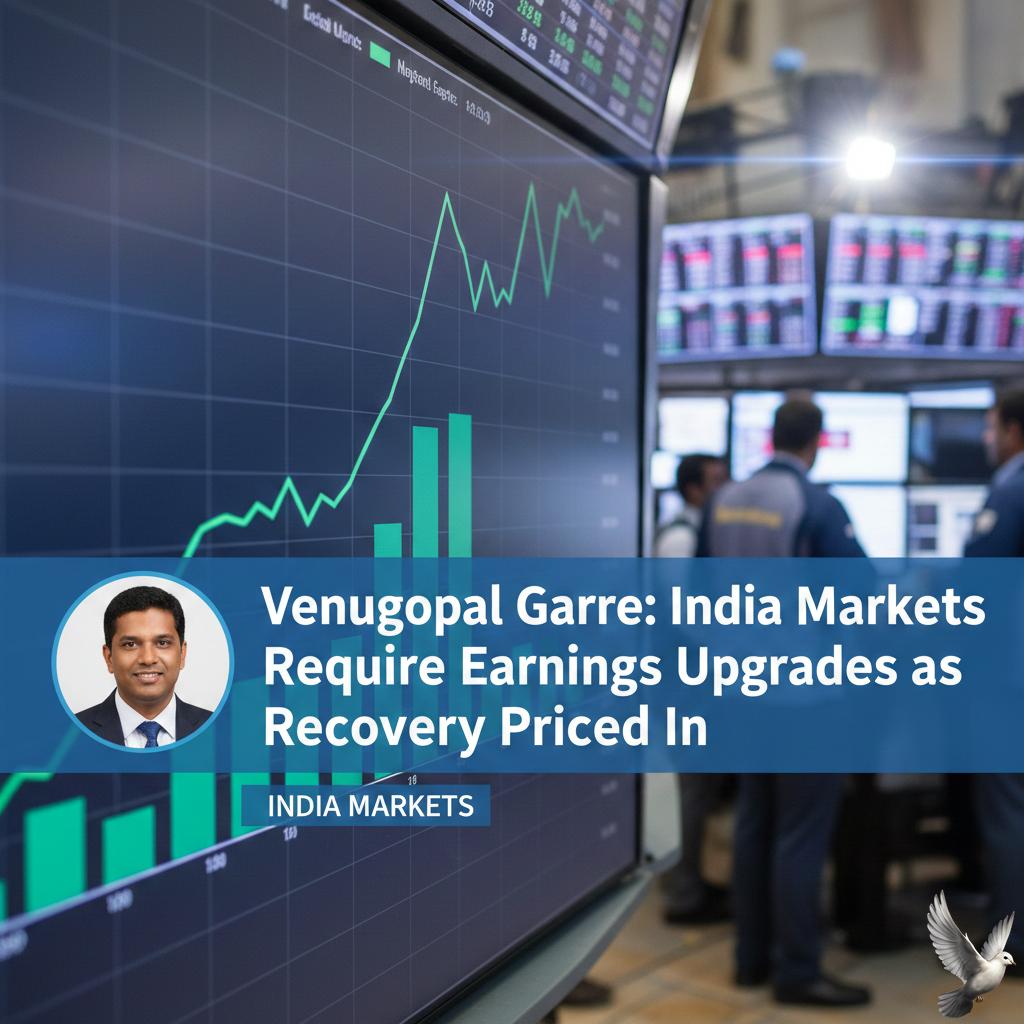 Venugopal Garre: India Markets Require Earnings Upgrades as Recovery Priced In