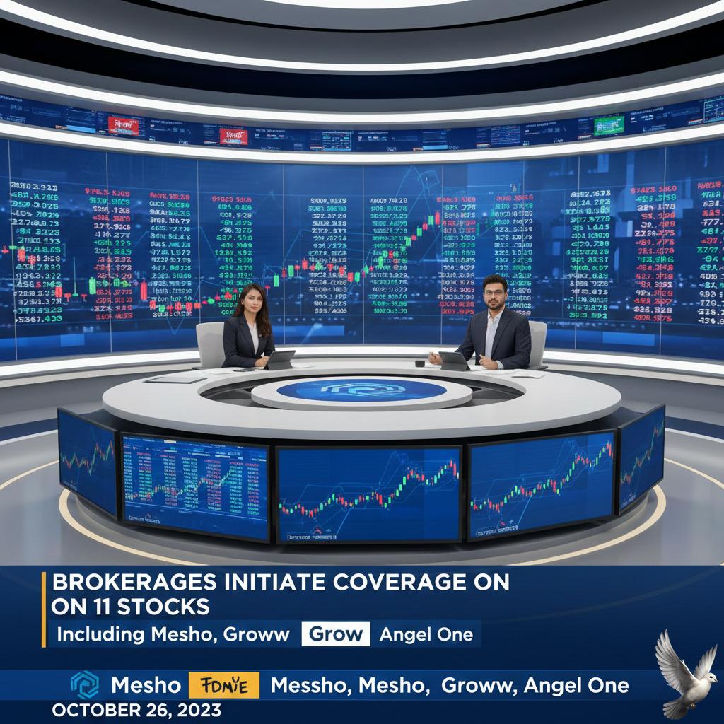 Brokerages Initiate Coverage on 11 Stocks Including Meesho, Groww, and Angel One This Week