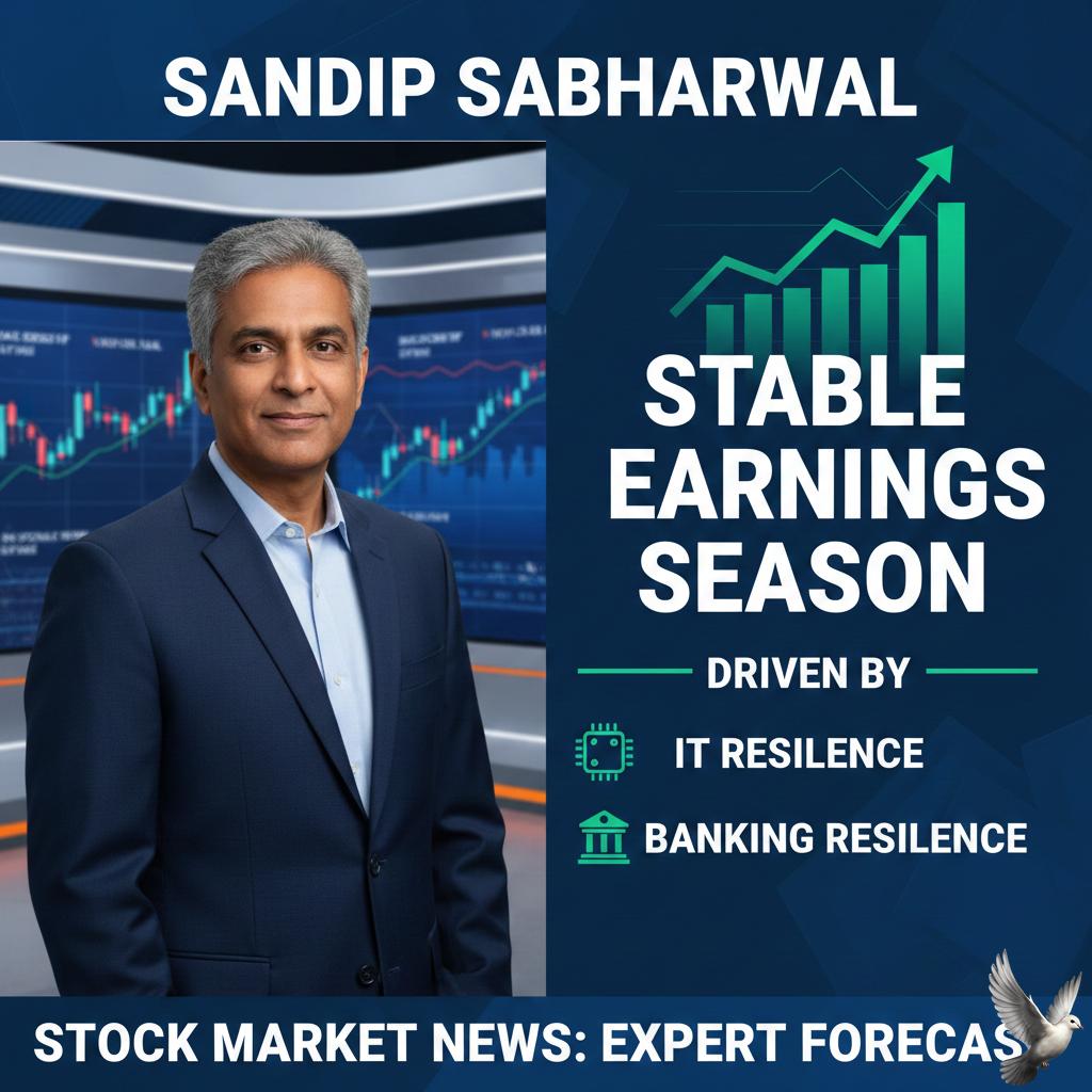 Sandip Sabharwal Forecasts Stable Earnings Season Driven by IT and Banking Resilience