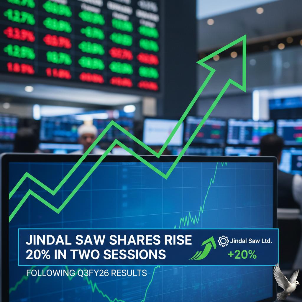Jindal Saw Shares Rise 20% in Two Sessions Following Q3FY26 Results