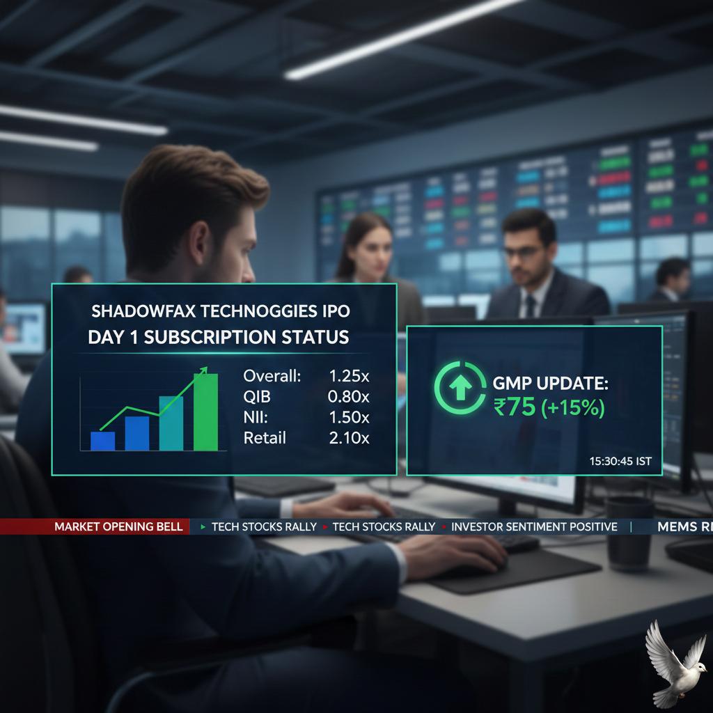 Shadowfax Technologies IPO Day 1 Subscription Status and GMP Update