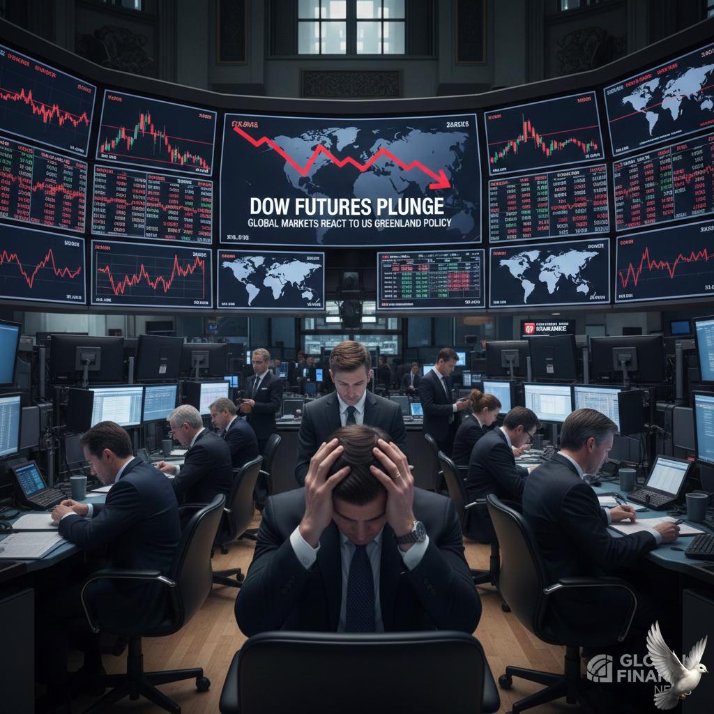 Dow Futures Drop on Global Market Reaction to US Political Action on Greenland