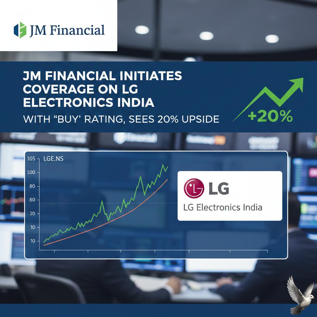 JM Financial Initiates Coverage on LG Electronics India with Buy Rating, Sees 20% Upside
