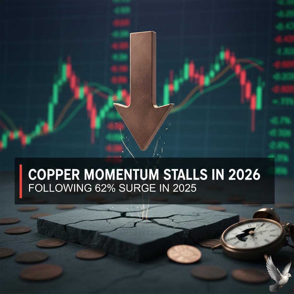 Copper Momentum Stalls in 2026 Following 62% Surge in 2025