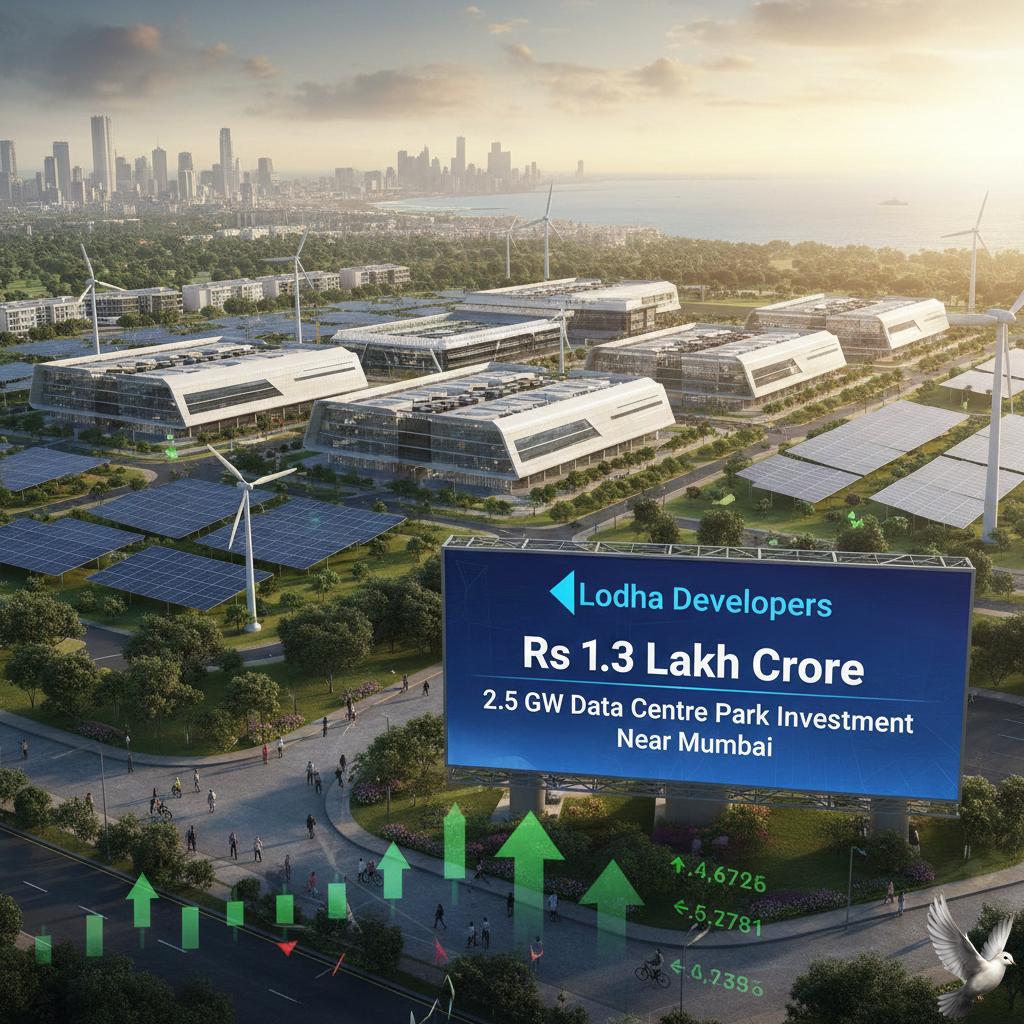 Lodha Developers Rs 1.3 Lakh Crore 2.5 GW Data Centre Park Investment Near Mumbai