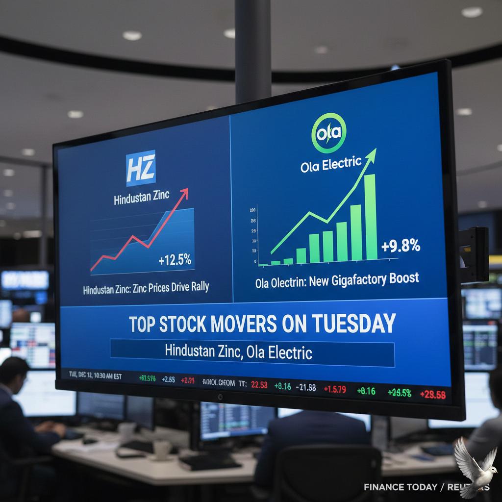 Hindustan Zinc, Ola Electric: Top Stock Movers on Tuesday