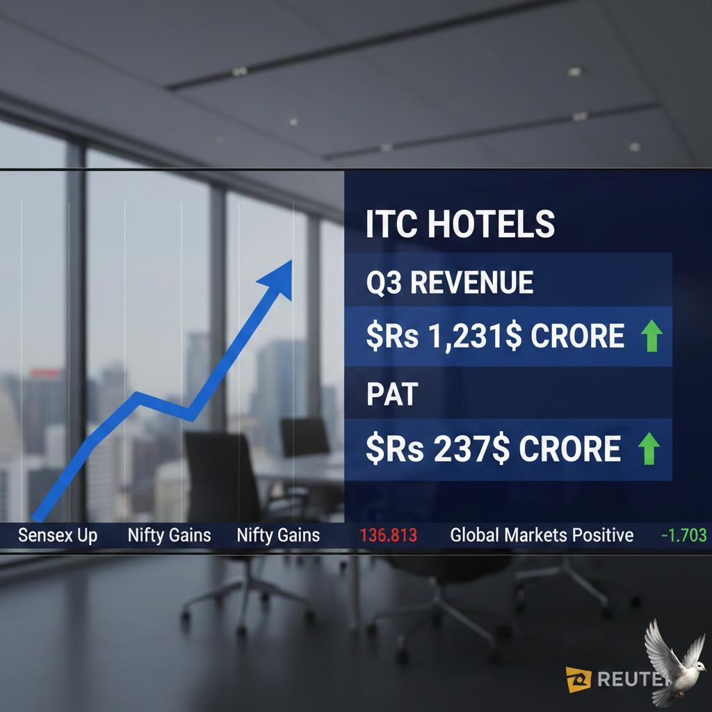 ITC Hotels: Q3 Revenue $Rs 1,231$ Crore, PAT $Rs 237$ Crore