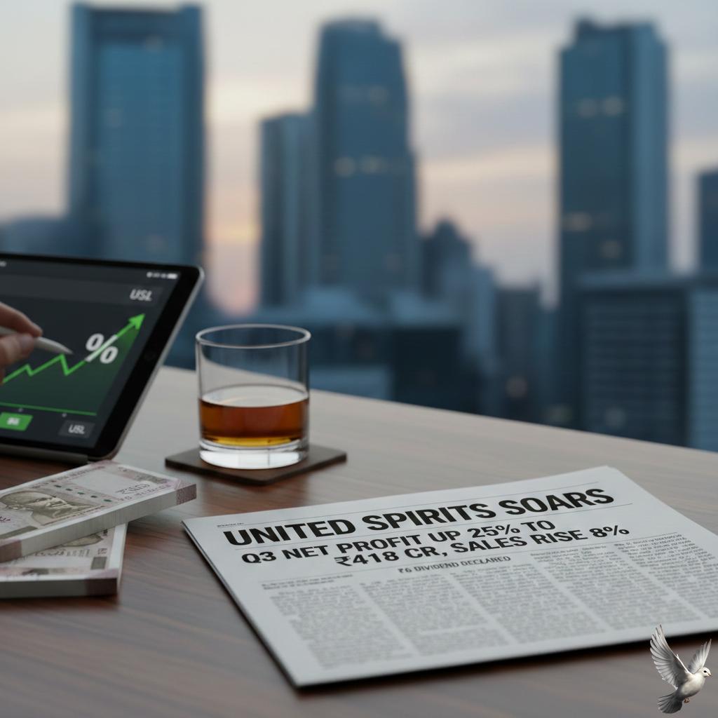 United Spirits Q3 Results: Net Profit Rises 25% to Rs 418 Crore, Sales Up 8%, Rs 6 Dividend Declared