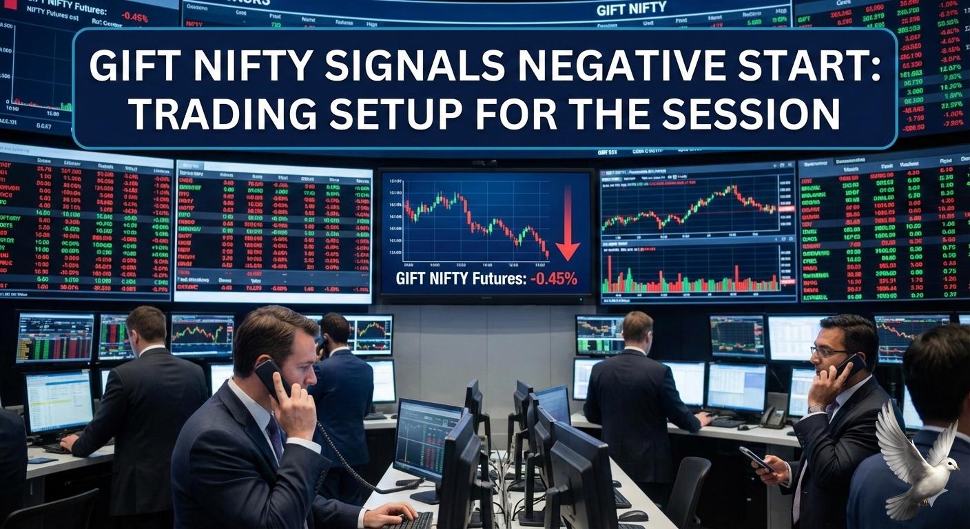 Gift Nifty Signals Negative Start: Trading Setup for the Session