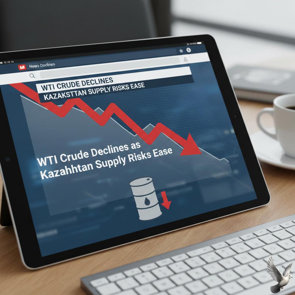 WTI Crude Declines as Kazakhstan Supply Risks Ease