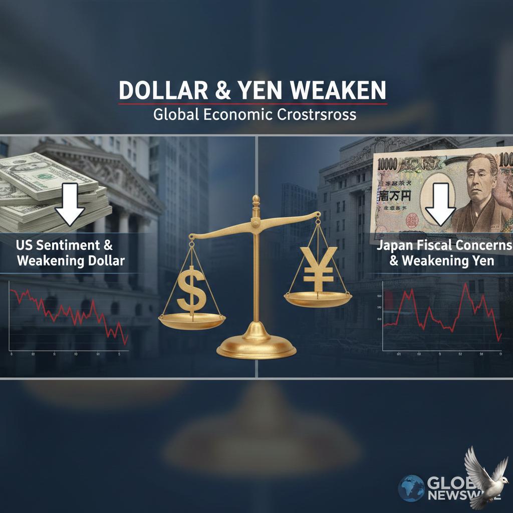 Dollar and Yen Weaken Amid US Sentiment and Japan Fiscal Concerns