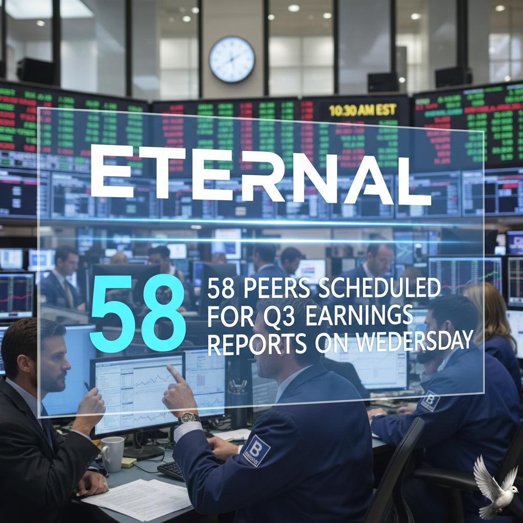 Eternal, 58 Peers Scheduled for Q3 Earnings Reports on Wednesday
