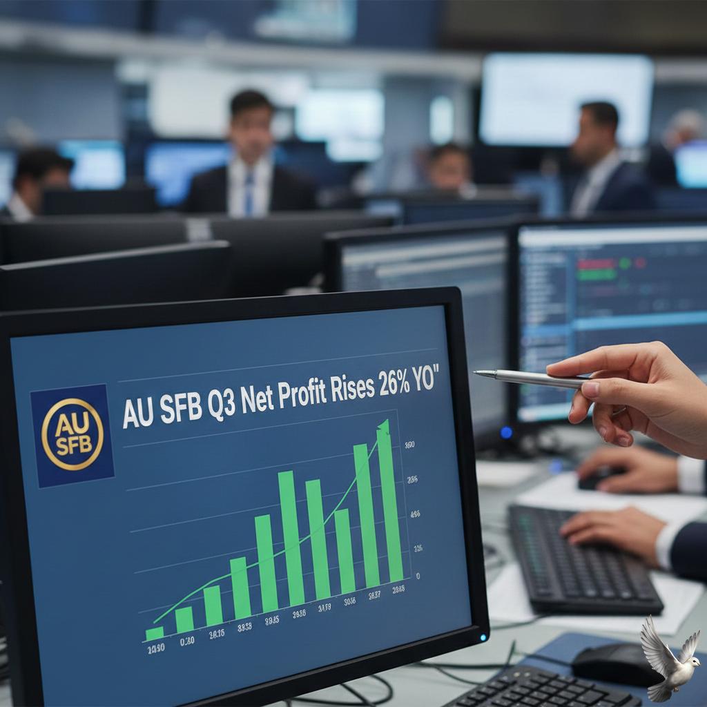 AU SFB Q3 Net Profit Rises 26% YoY