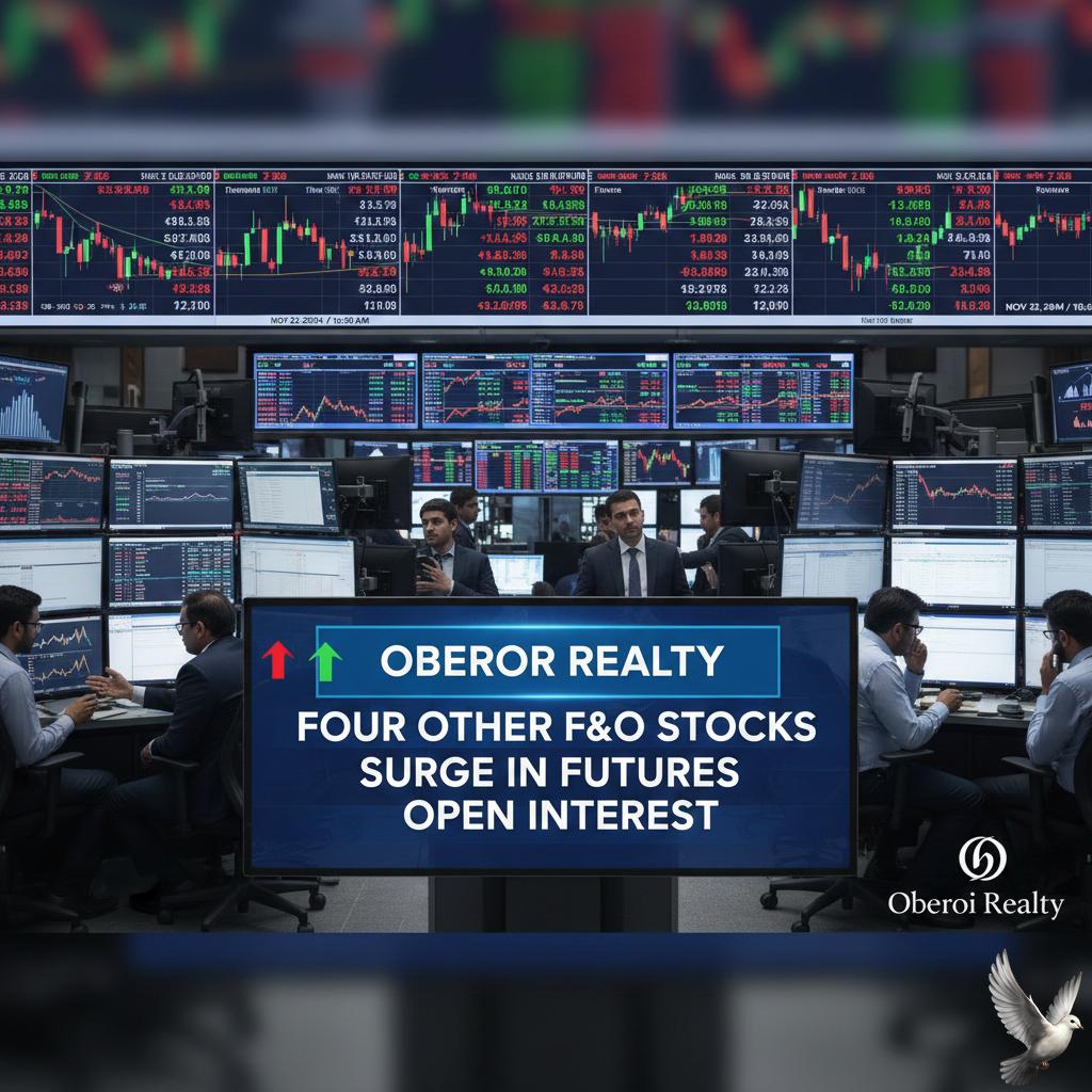 Oberoi Realty, Four Other F&O Stocks See Surge in Futures Open Interest