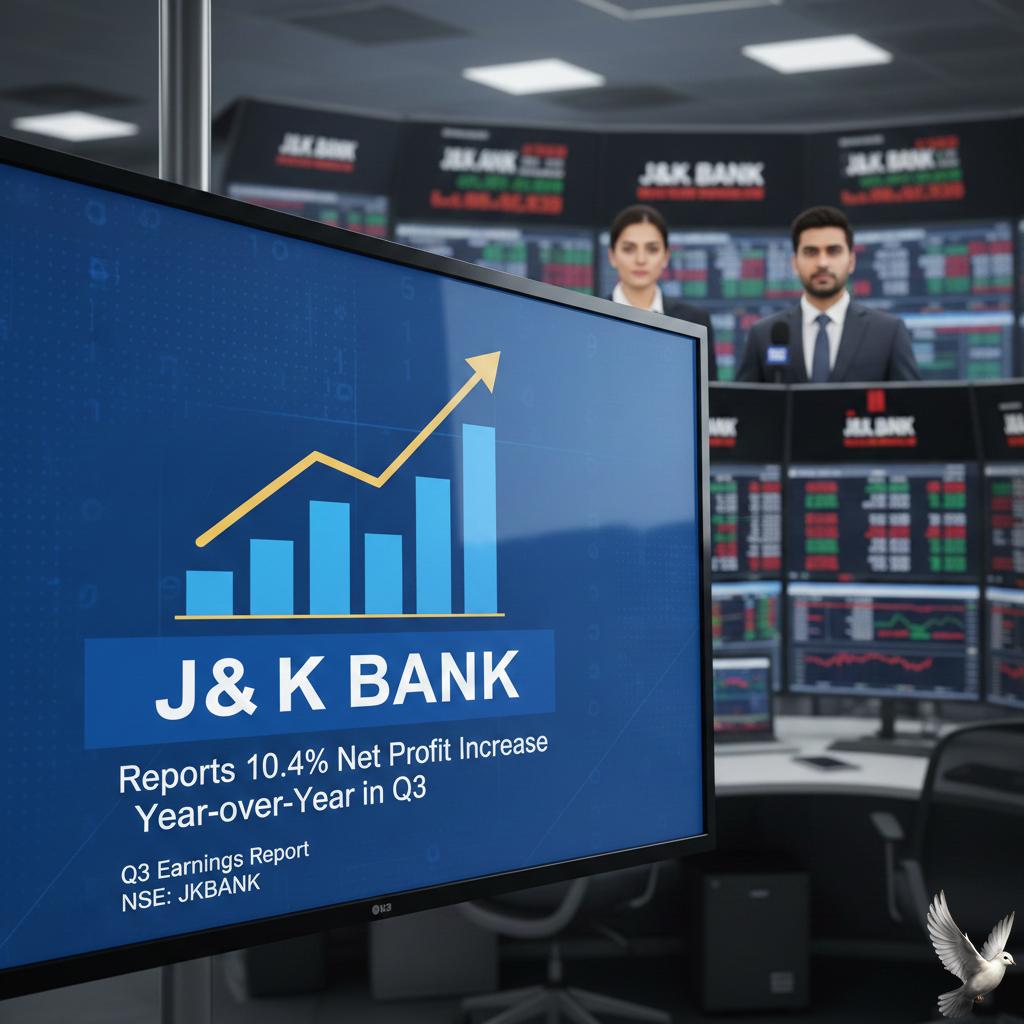 J&K Bank Reports 10.4% Net Profit Increase Year-over-Year in Q3
