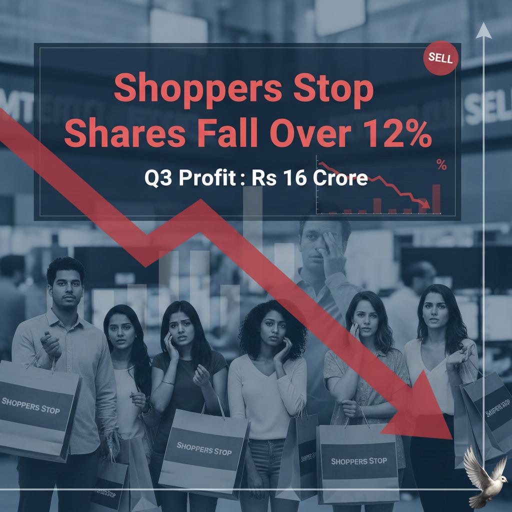 Shoppers Stop Shares Fall Over 12% After Q3 Profit Declines to Rs 16 Crore