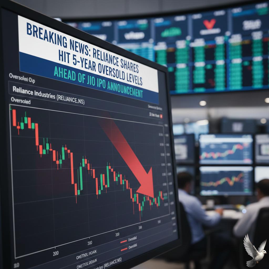 Reliance Industries Shares Hit 5-Year Oversold Levels Ahead of Jio IPO