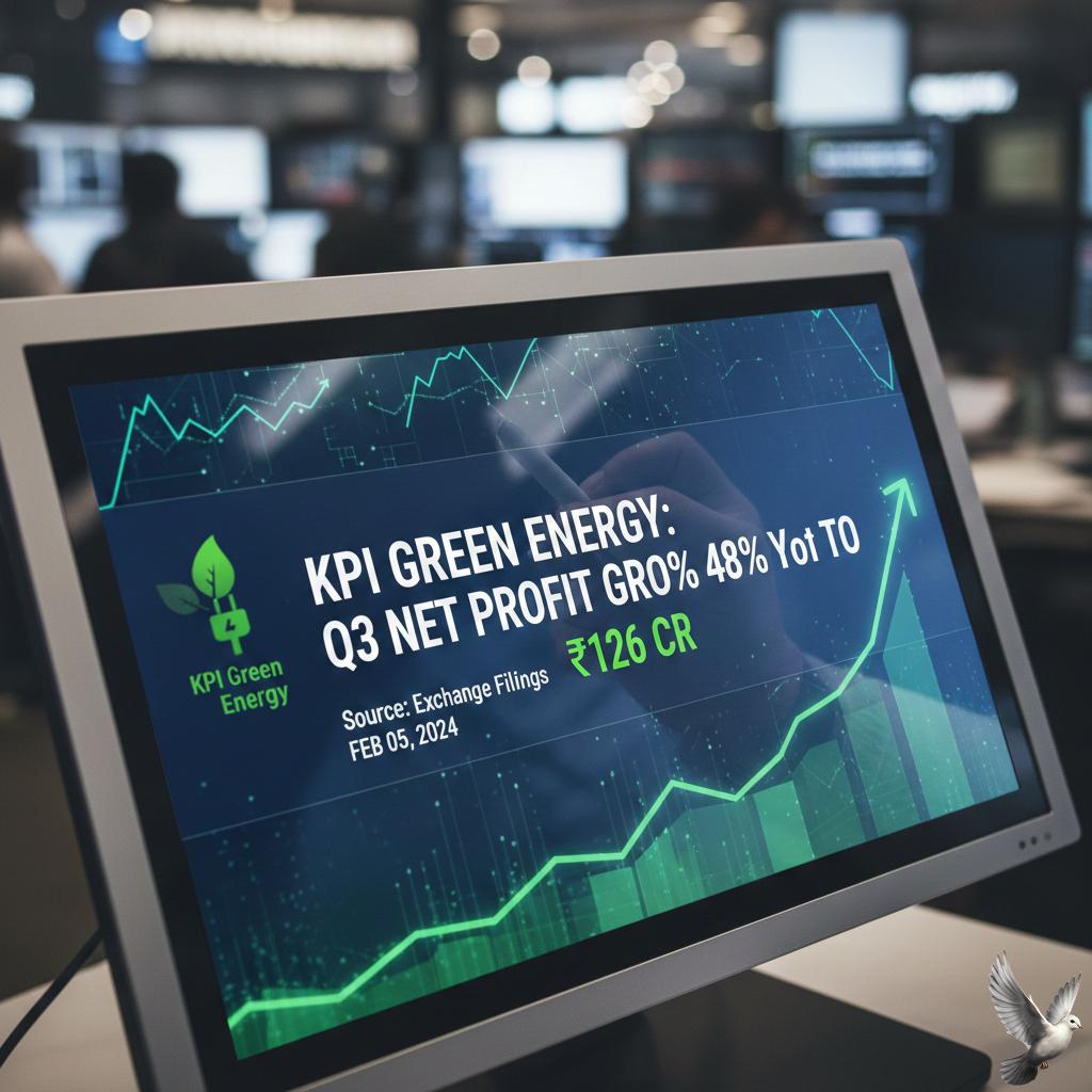 KPI Green Energy: Q3 Net Profit Grows 48% YoY to $126$ cr