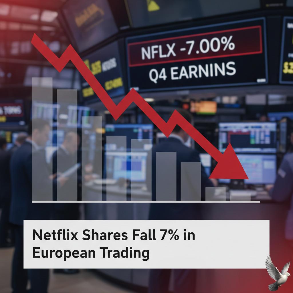Netflix Shares Fall 7% in European Trading Following Q4 Results