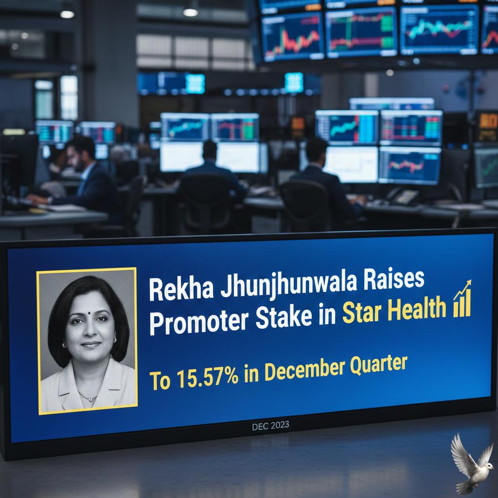 Rekha Jhunjhunwala Raises Promoter Stake in Star Health to 15.57% in December Quarter