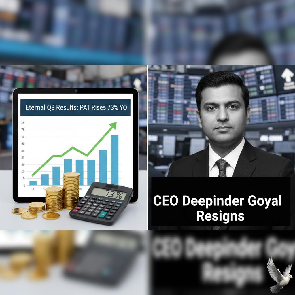 Eternal Q3 Results: PAT Rises 73% YoY; CEO Deepinder Goyal Resigns