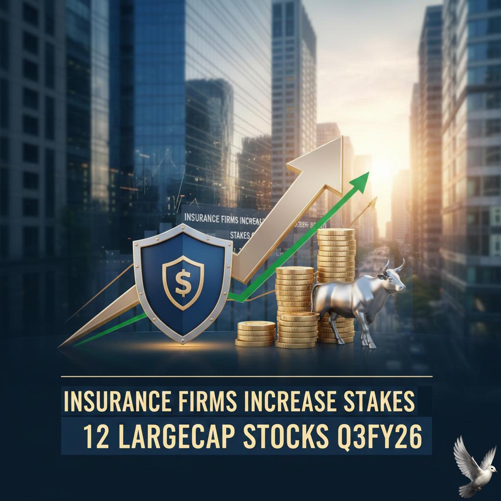 Insurance Firms Increase Stakes in 12 Largecap Stocks in Q3FY26